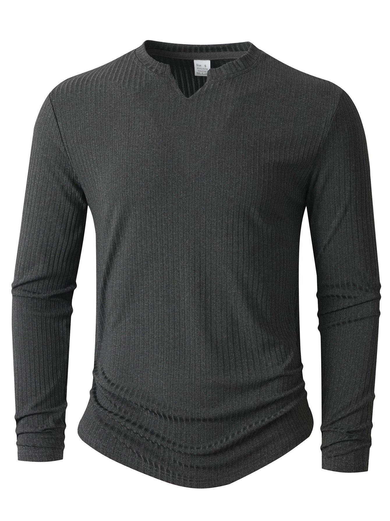 Herren Langarmshirt mit innovativer Rippstruktur ModeGeist