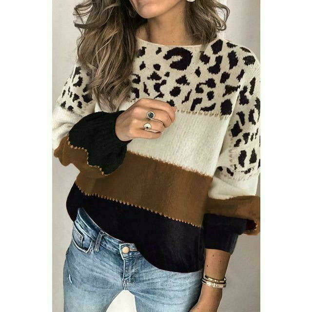 ModeGeist | Pullover mit Leoparden Print
