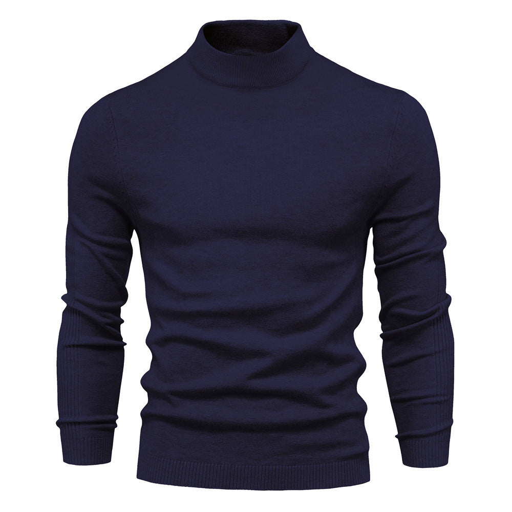 Herren stilvoller Rollkragenpullover aus weicher Merinowolle ModeGeist
