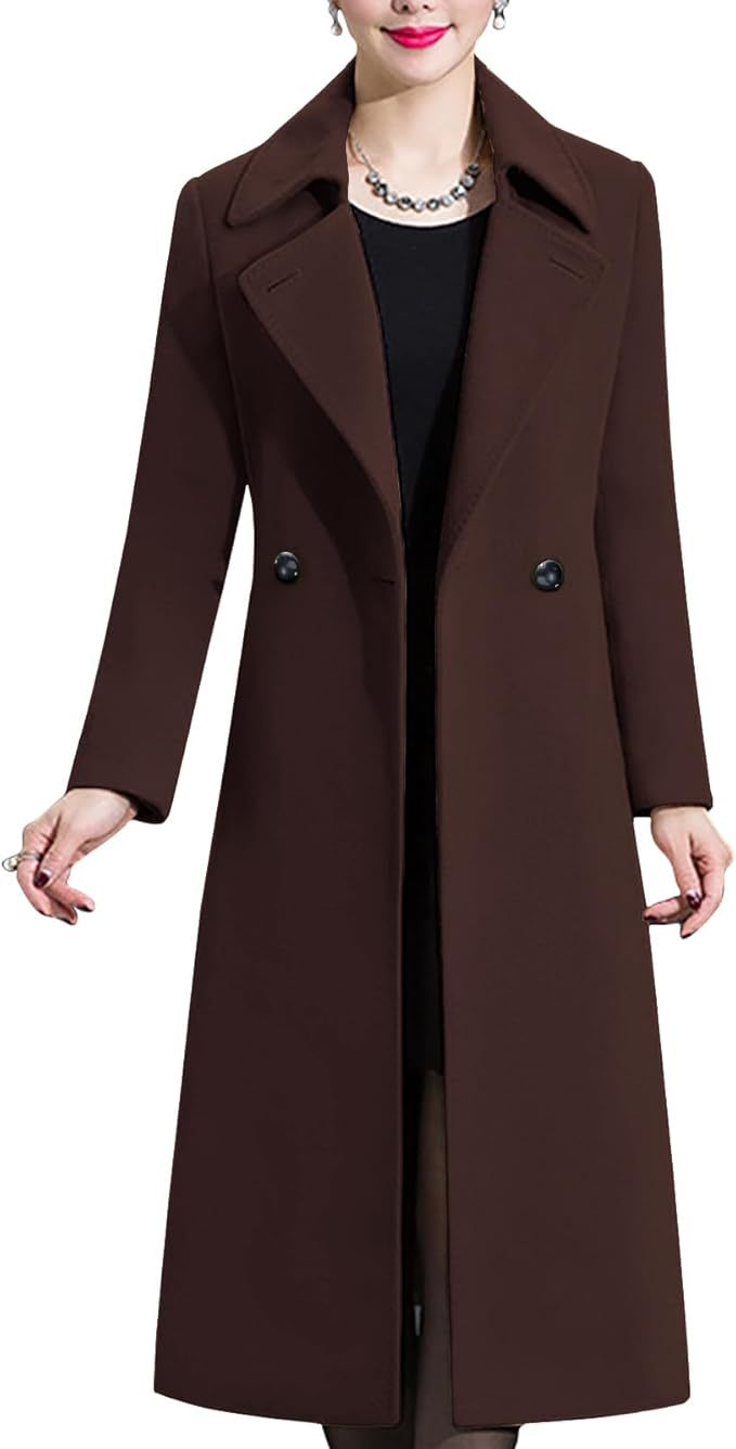Damen Eleganter langer Mantel ModeGeist