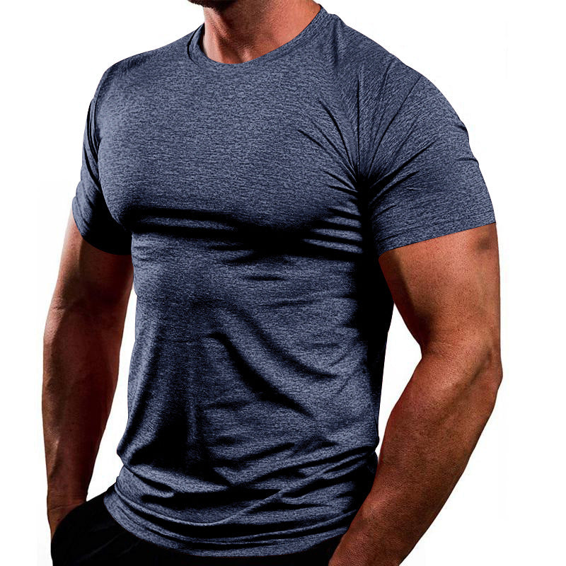 Herren Sportliches Basic T-Shirt aus atmungsaktiver Baumwolle ModeGeist