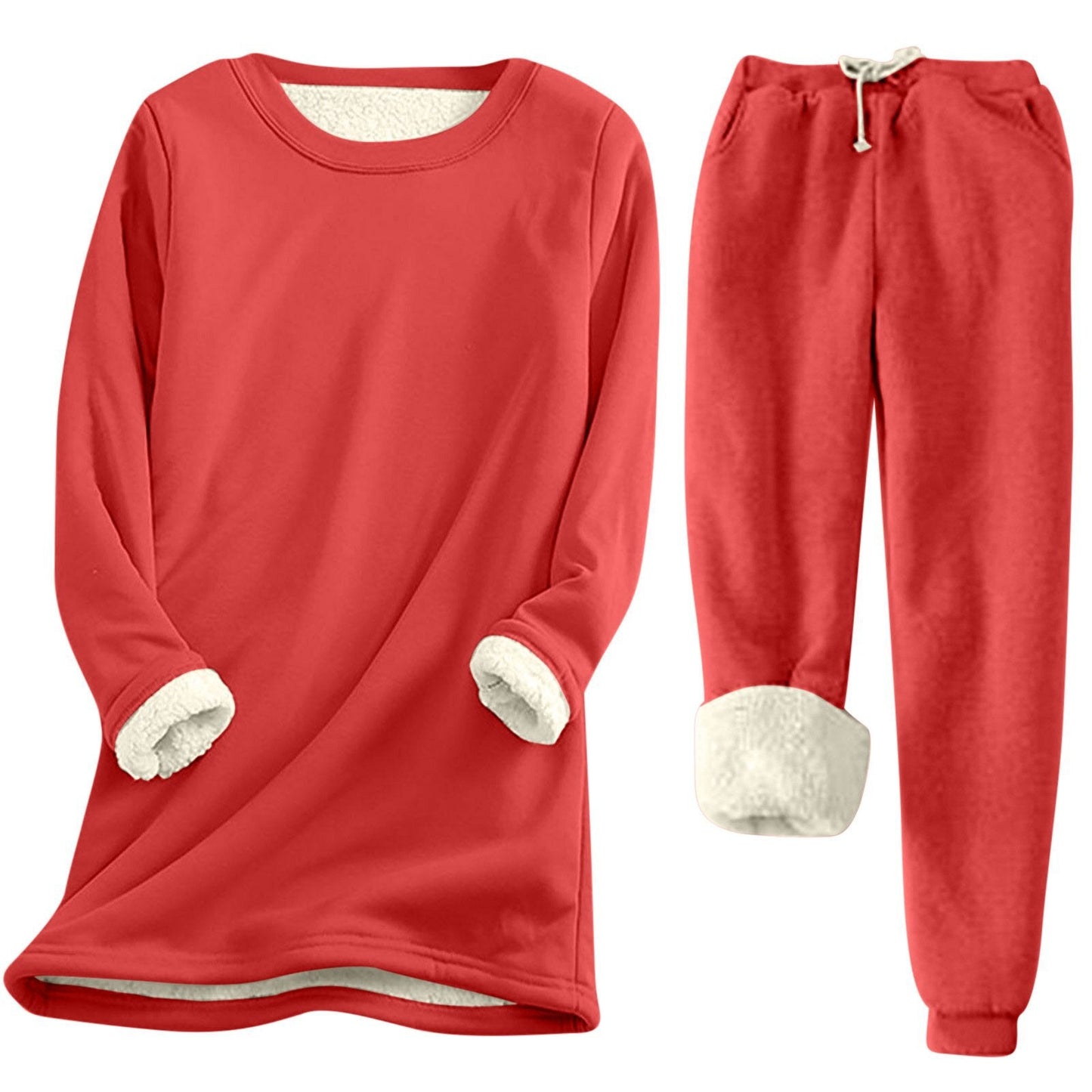 Damen Freizeit Sweatshirt-Set mit kuscheligem Innenfutter und lässiger Passform ModeGeist