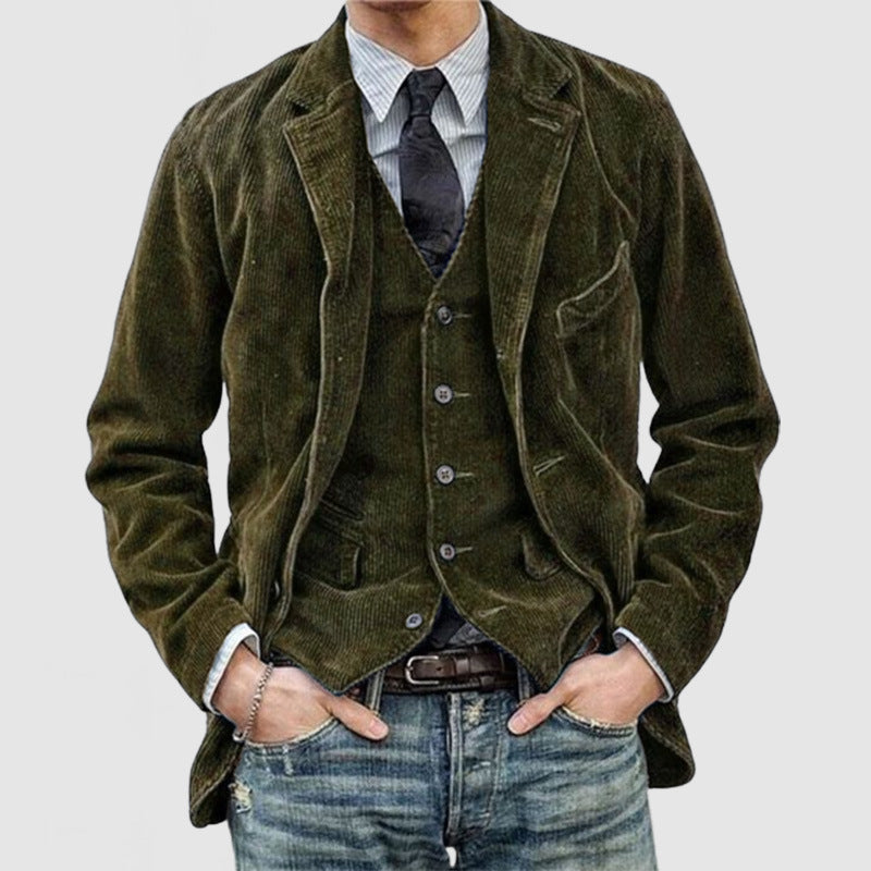 Herren edler Baumwoll-Sakko mit modernem Schnitt und praktischen Taschen ModeGeist