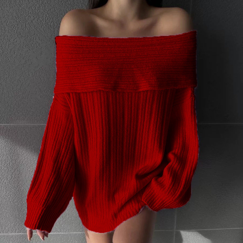 Damen Oversized Strickpullover ModeGeist