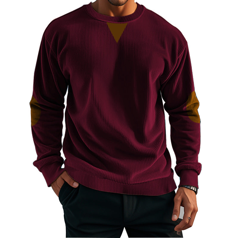 Herren komfortabler Fleece-Pullover mit Struktur ModeGeist