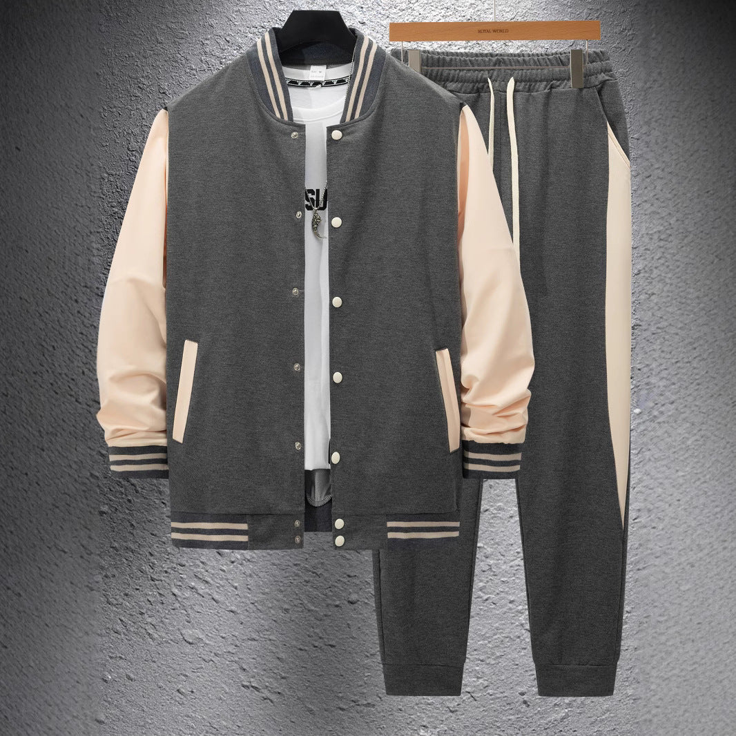 Herren Sportliches Sweat-Anzug-Set mit gestreiften Details ModeGeist
