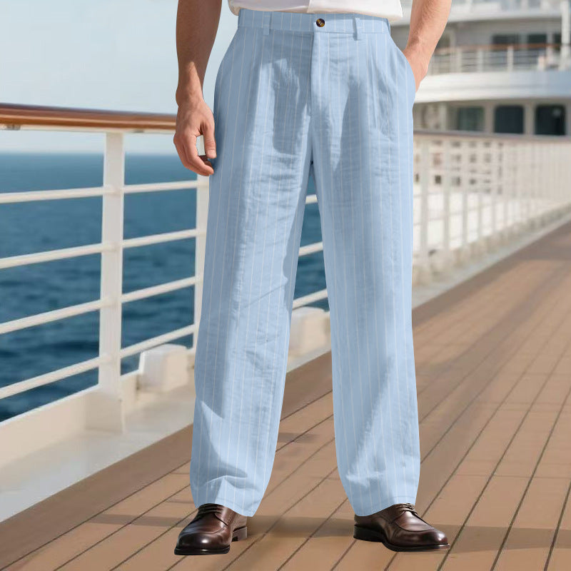 Herren elegante Anzughose mit schmalen Nadelstreifen ModeGeist