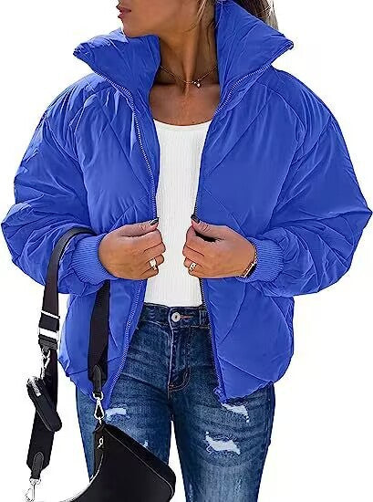 Damen Wärmeisolierte Steppjacke mit hohem Kragen und elastischen Bündchen ModeGeist