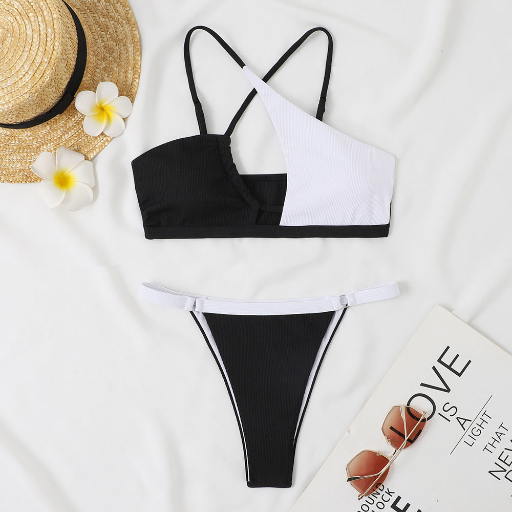 Frauen Bikini mit Raffung, modisch