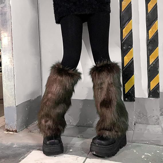 Damen Modische Fellstulpen ModeGeist