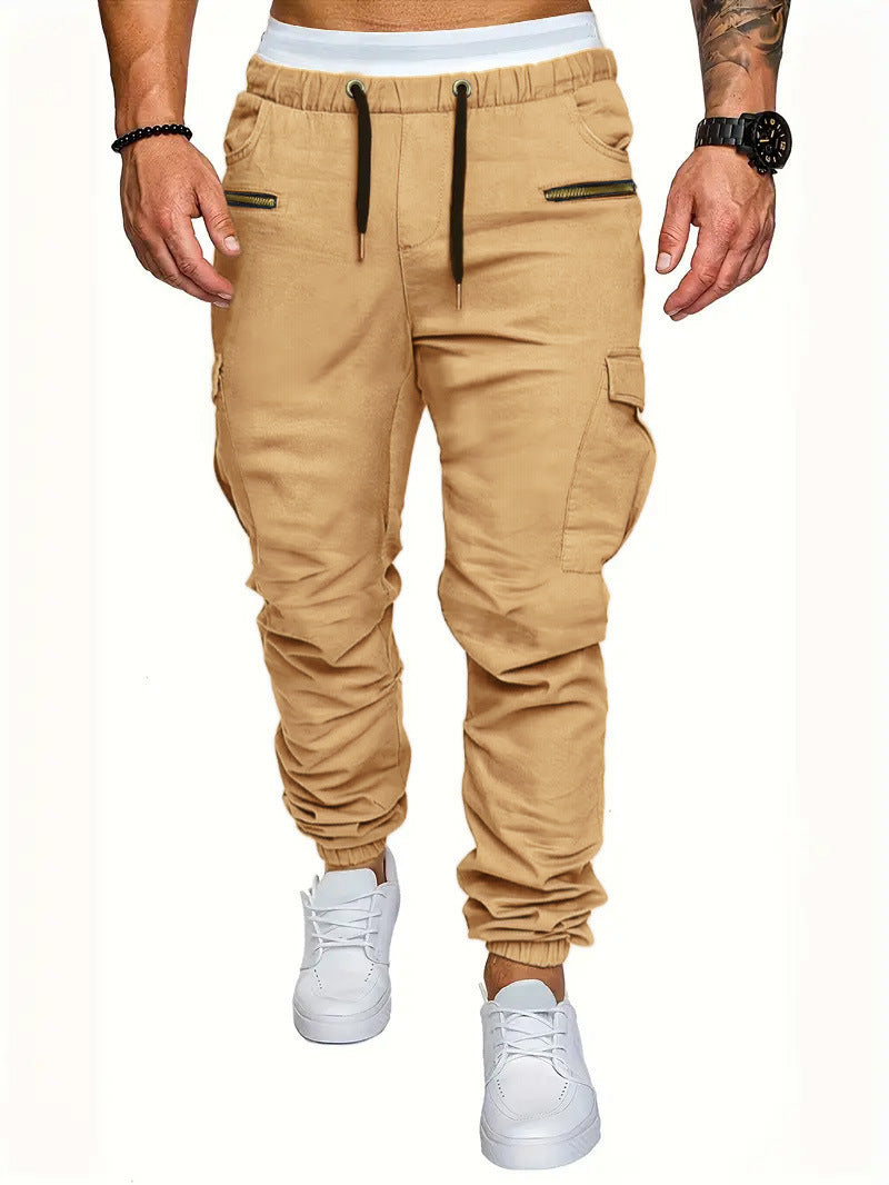 Herren Cargo-Jogginghose mit elastischem Bund und praktischen Reißverschlusstaschen ModeGeist