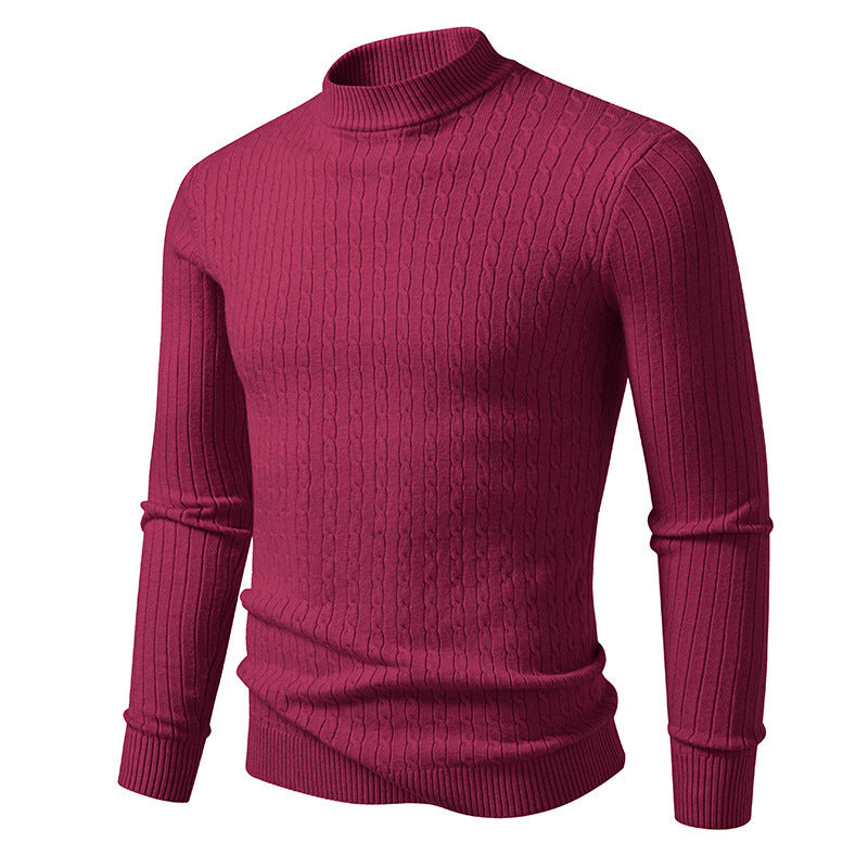 Herren Rollkragenpullover aus strukturiertem Strick ModeGeist