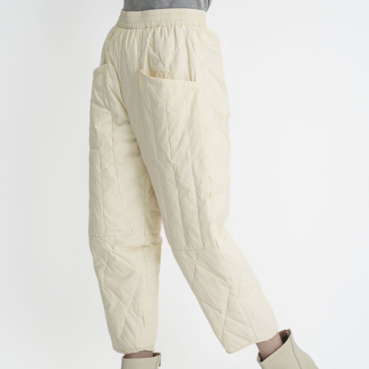Damen gefütterte Freizeithose mit elastischem Bund und Taschen ModeGeist