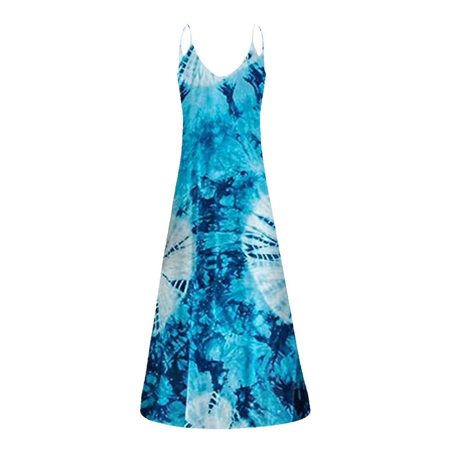 Fliessendes Damen-Maxikleid mit modischem Batik-Muster von MODEGEIST