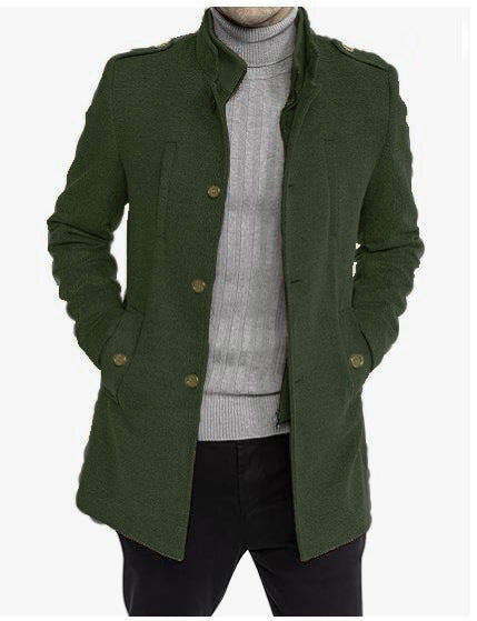 Herren modische Freizeitjacke mit schützendem Kragen und praktischen Seitentaschen ModeGeist
