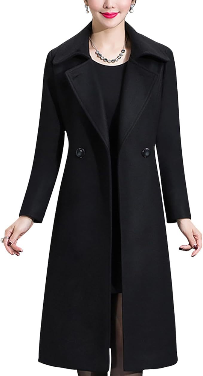 Damen Eleganter langer Mantel ModeGeist