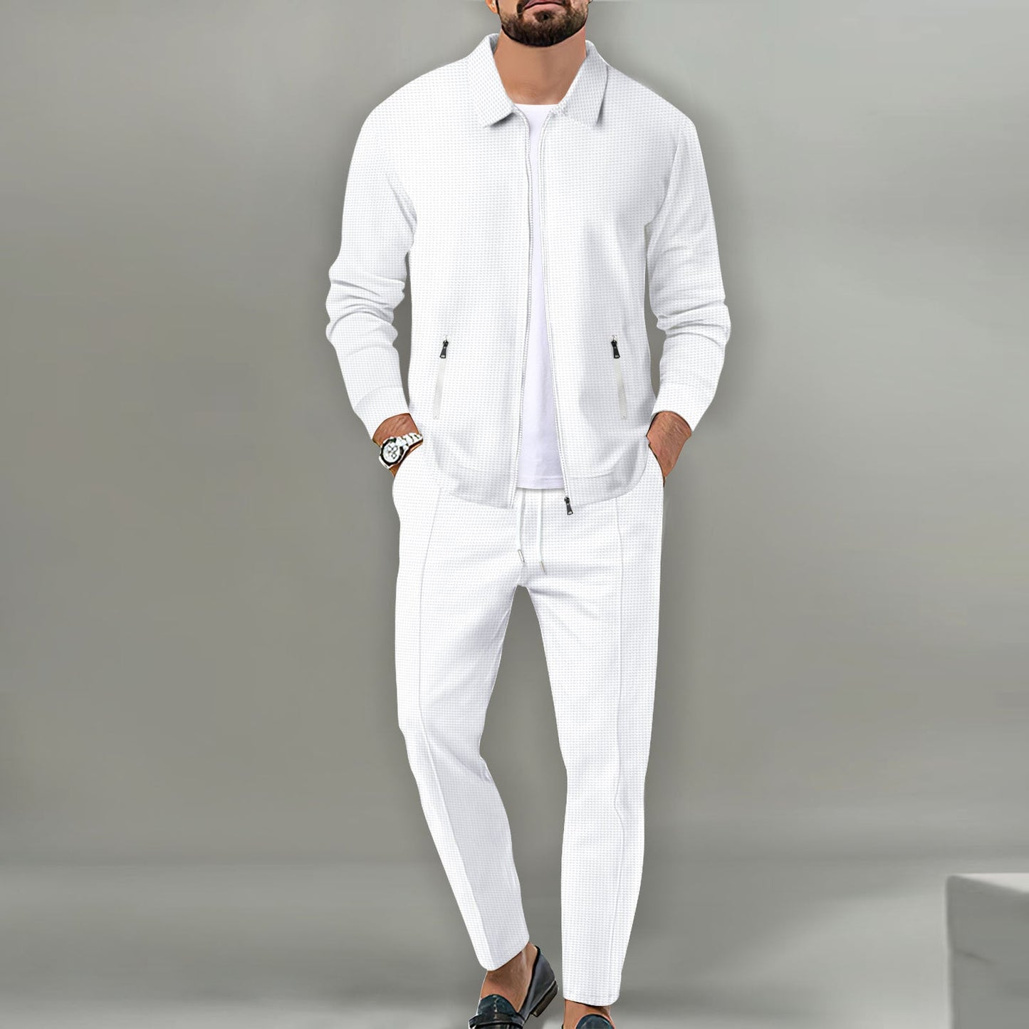 Herren sportliches Komplettset mit eleganter Oberjacke ModeGeist