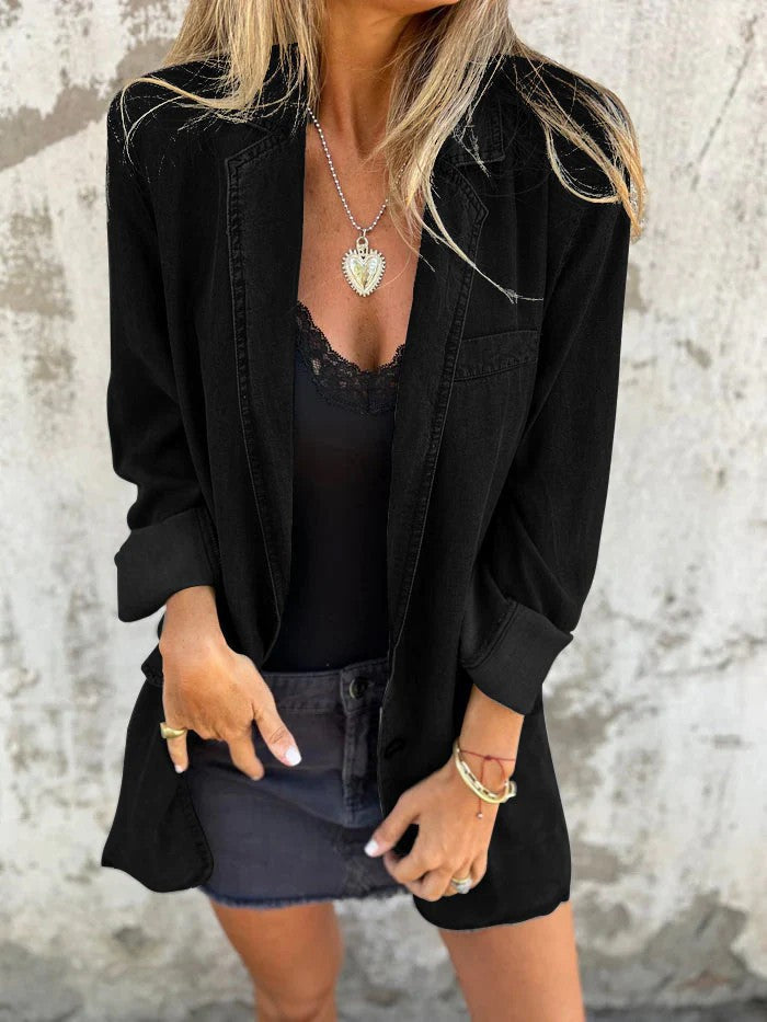 Damen entspannter Oversized Blazer ModeGeist