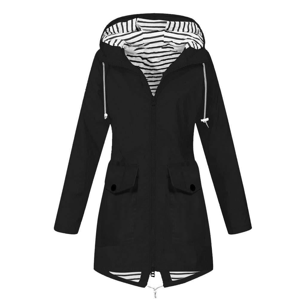Damen Funktionsjacke mit verstellbarer Kapuze und praktischen Taschen ModeGeist