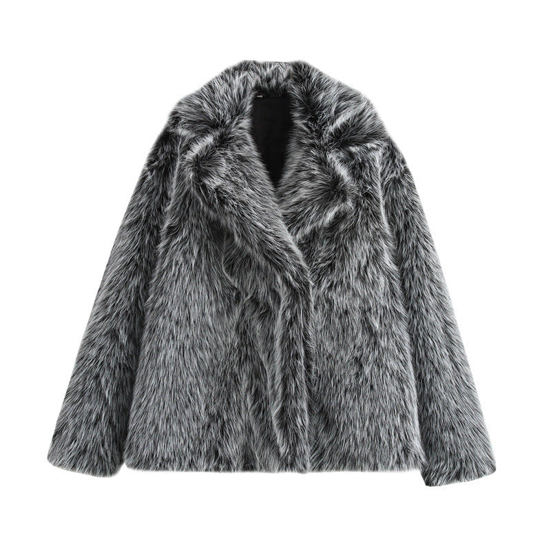 Damen Kuschelige Kunstfelljacke ModeGeist