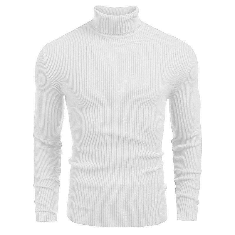 Herren Rollkragenpullover aus feinem Rippstrick ModeGeist