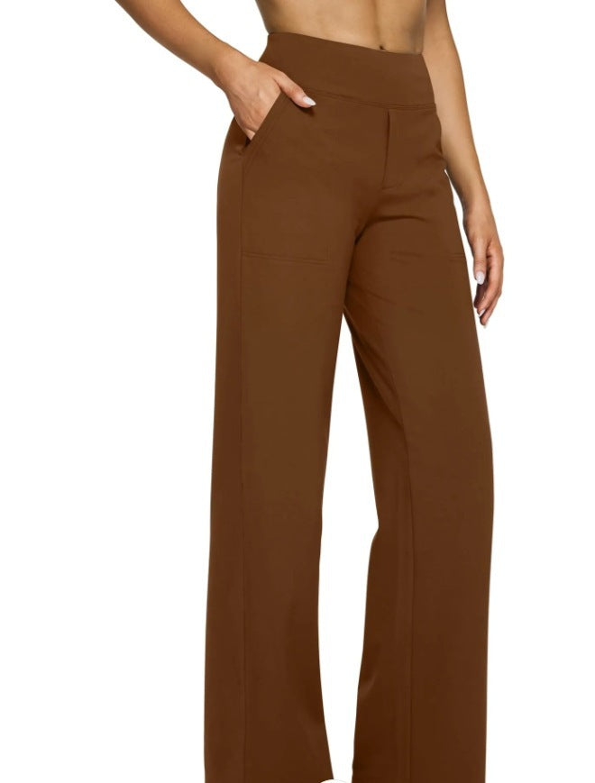 Modische Damen-Sporthose mit hoher Taille und weitem Schnitt