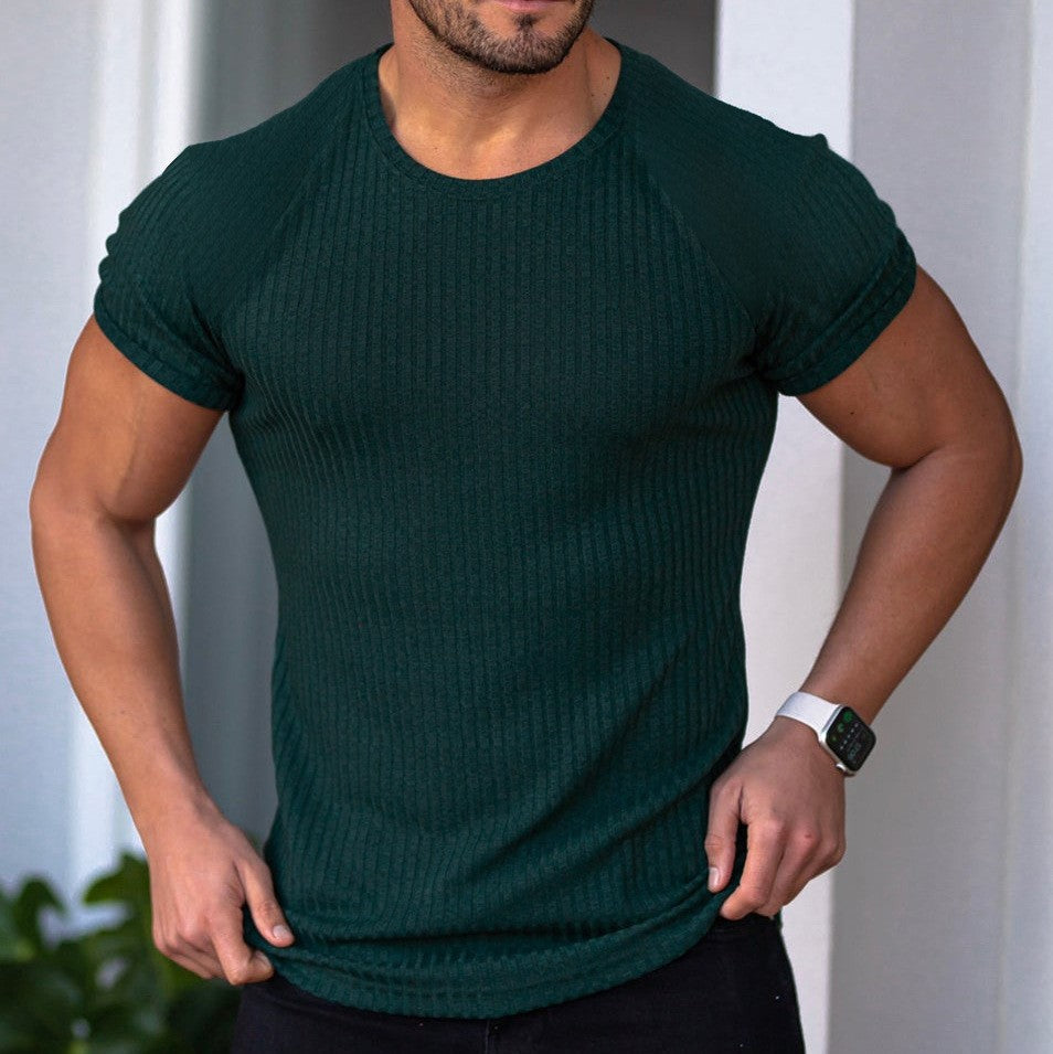 Herren Langarmshirt mit feiner Rippenstruktur ModeGeist
