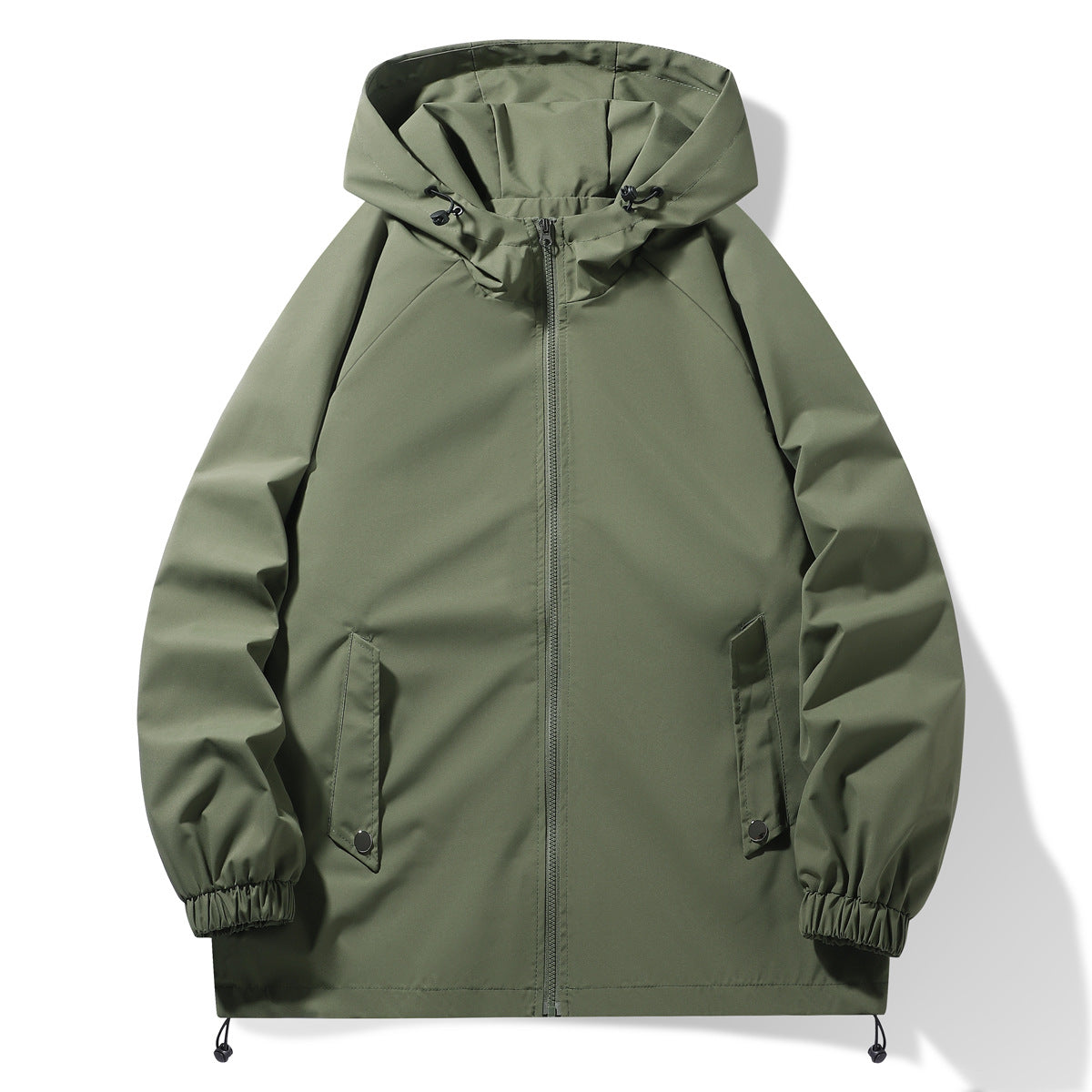Herren Funktionsjacke mit verstellbarem Kapuzenkragen und elastischen Ärmelbündchen ModeGeist