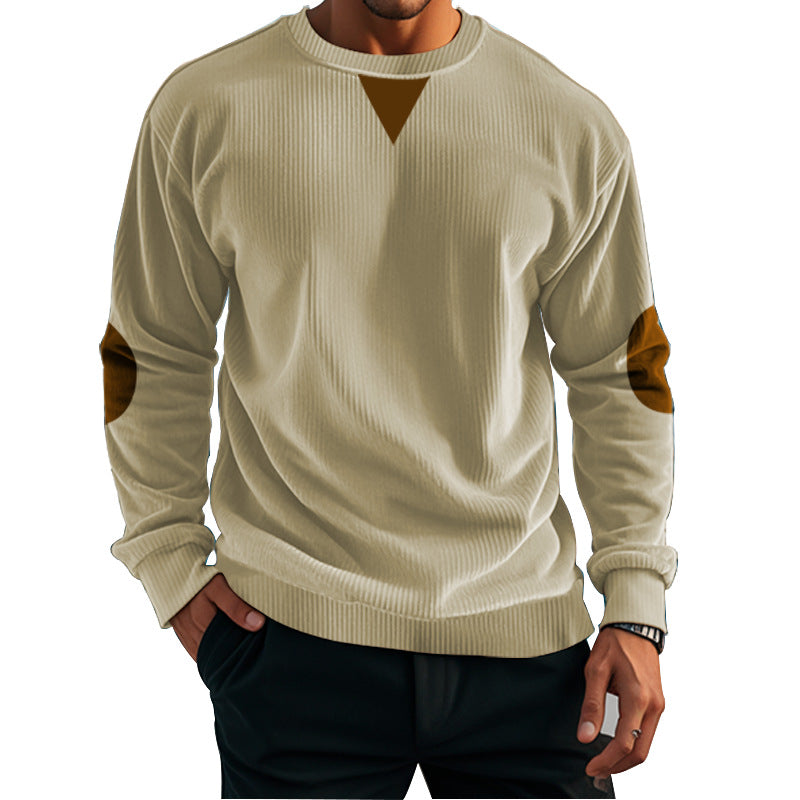 Herren komfortabler Fleece-Pullover mit Struktur ModeGeist
