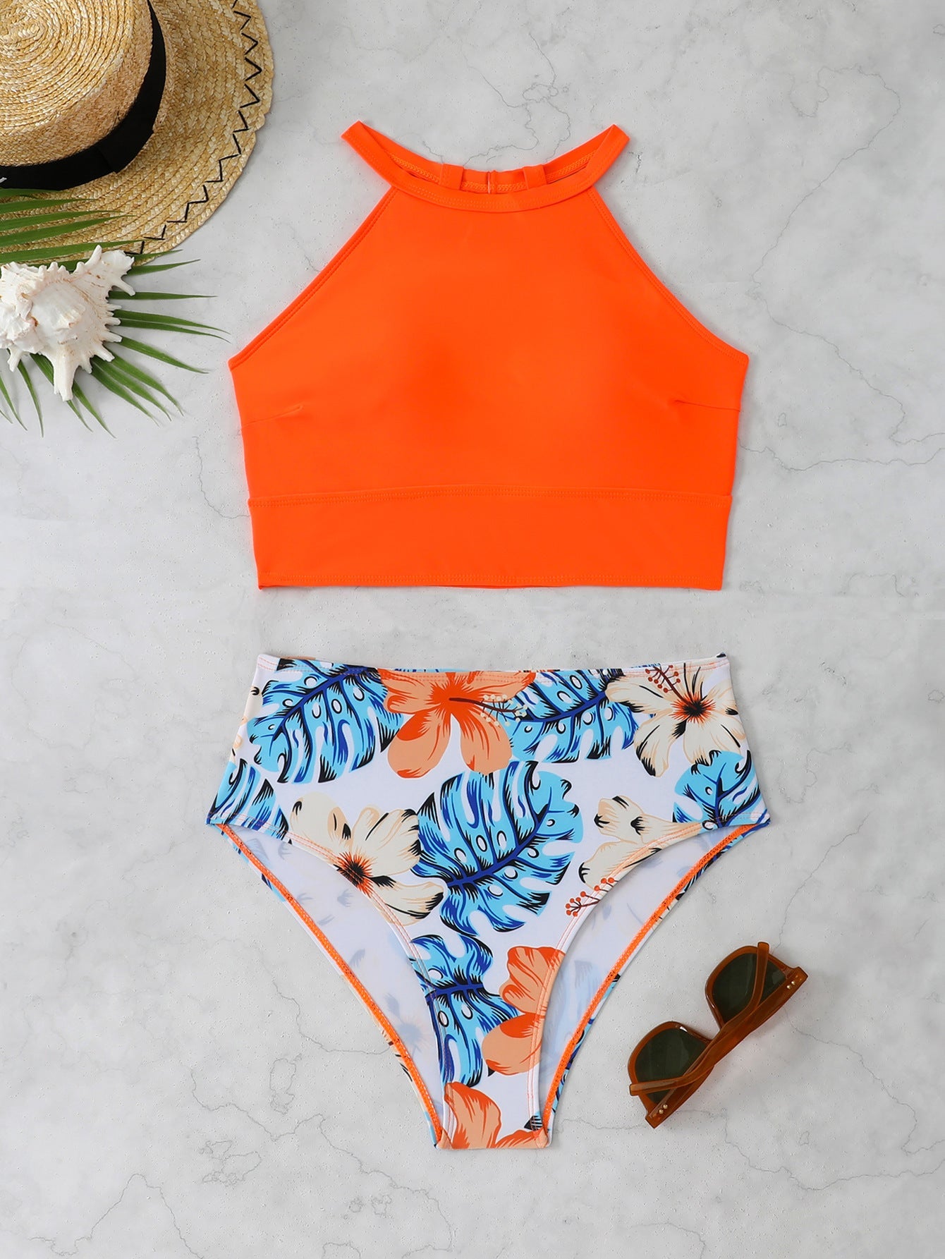 Moderner Damen Sportbikini mit hochgeschnittenem Höschen und Racerback von MODEGEIST