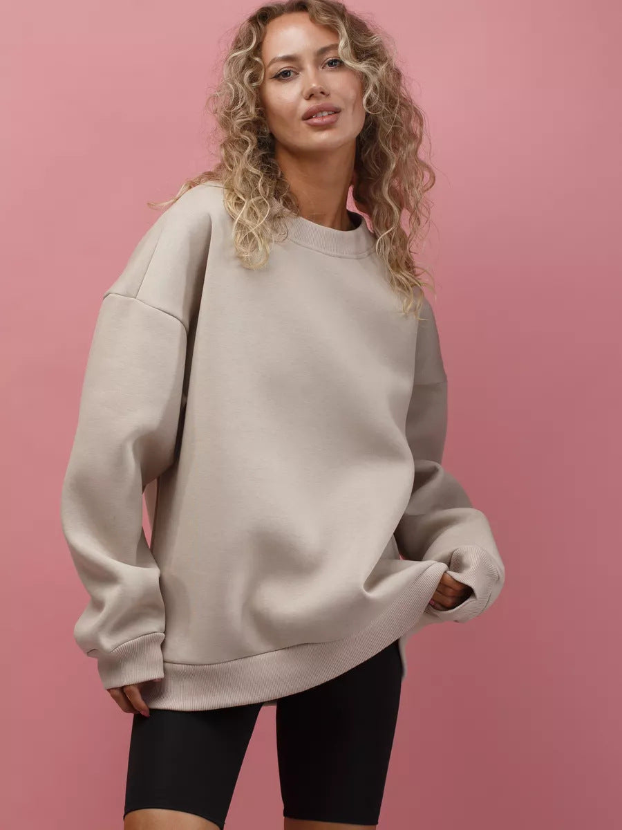 Damen lässiges Over-Sized Sweatshirt mit Oversized-Schnitt und weichen Baumwollmaterialien ModeGeist
