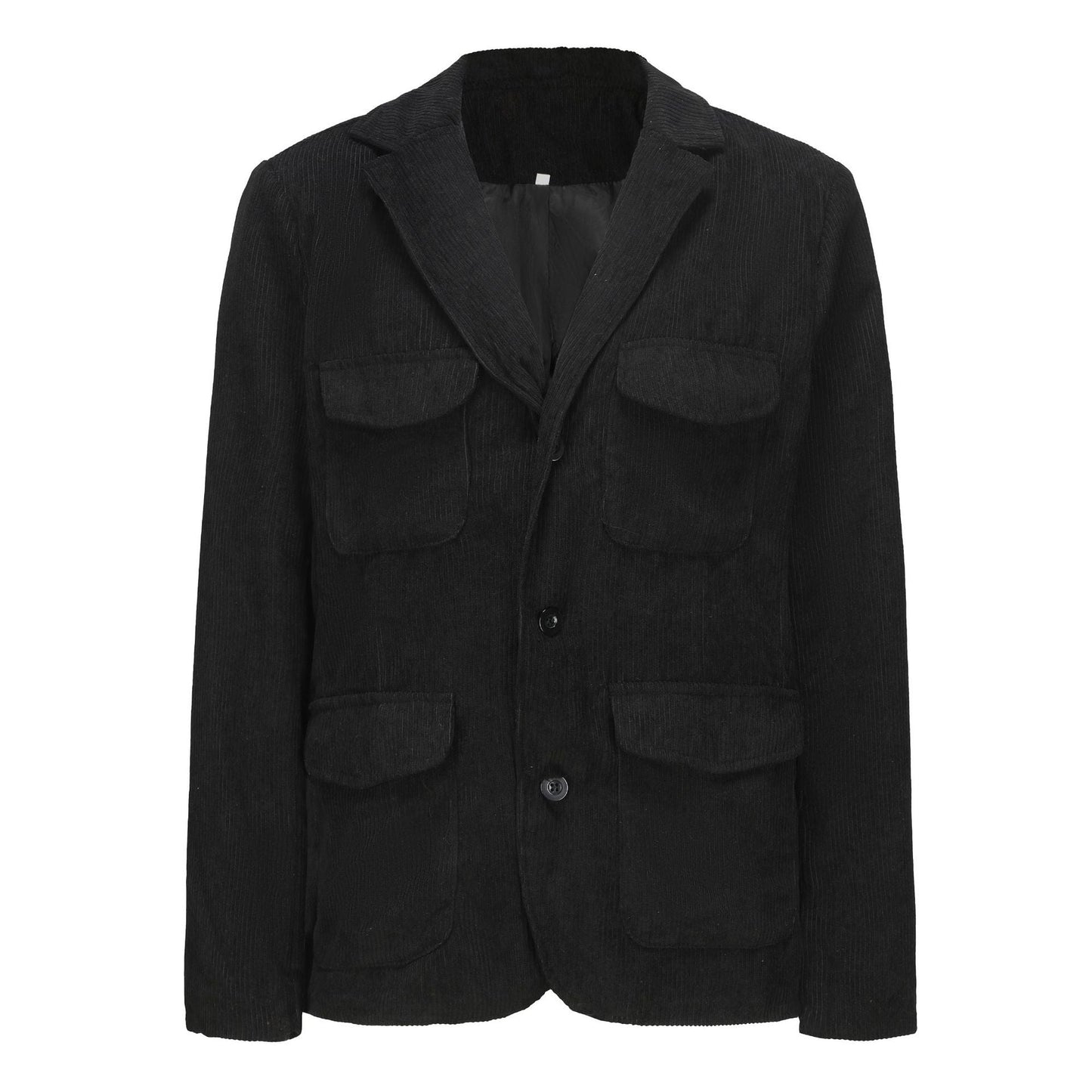 Damen lässige Cordjacke mit aufgesetzten Taschen ModeGeist
