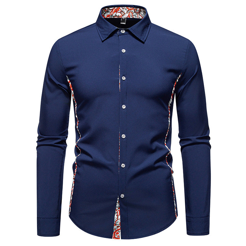 Herren Langarmhemd mit floralem Design und modernem Schnitt ModeGeist