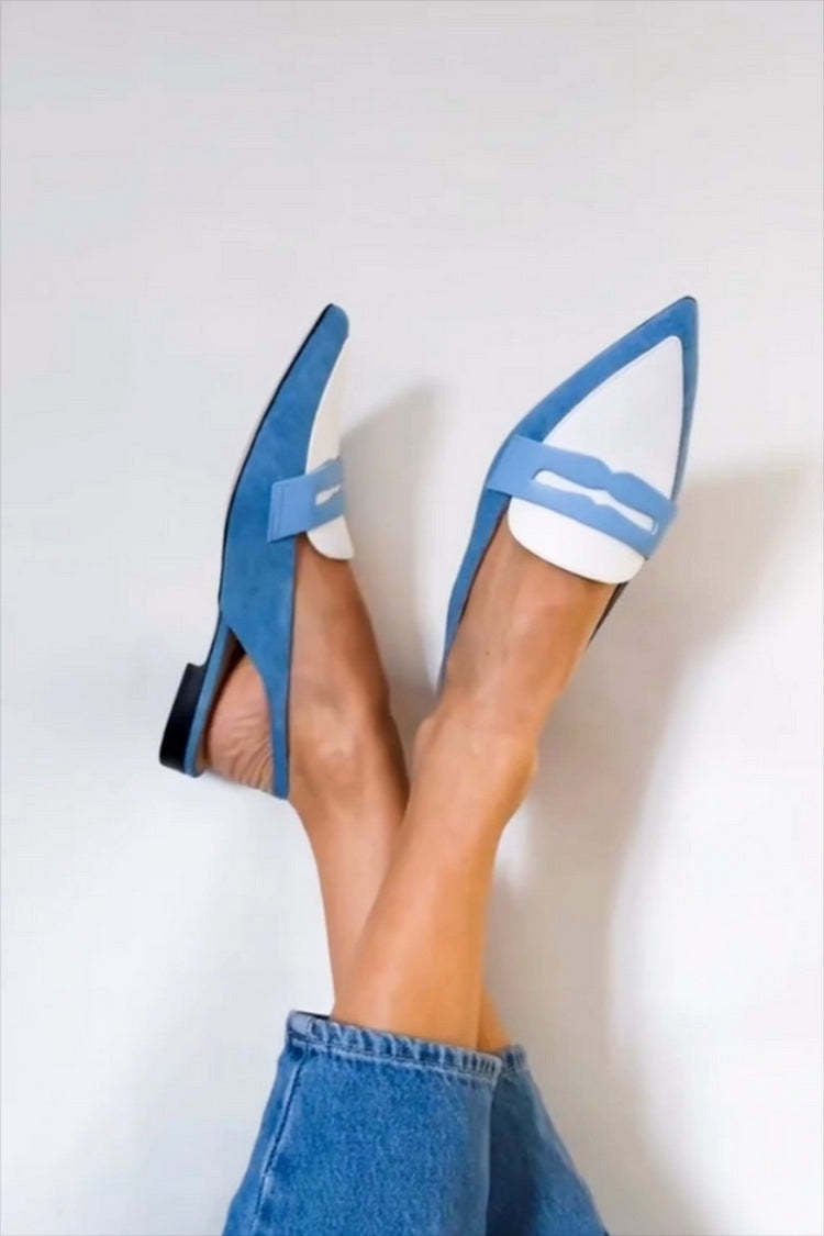 MODEGEIST Damen Slingback-Loafer Komfortabel