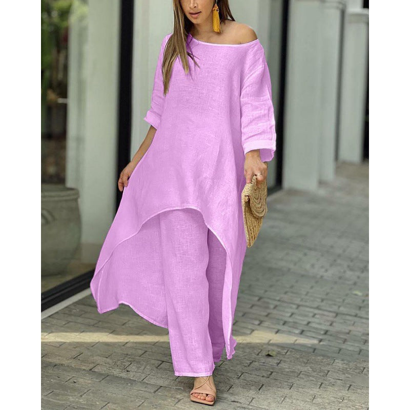 Modegeist Damen Sommerkleid: asymmetrischer Schnitt, lässiger Style