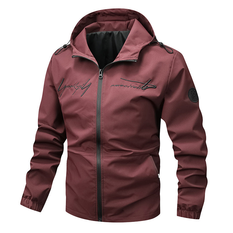 Herren wetterfeste Leichtjacke mit innovativem Kapuzensystem ModeGeist