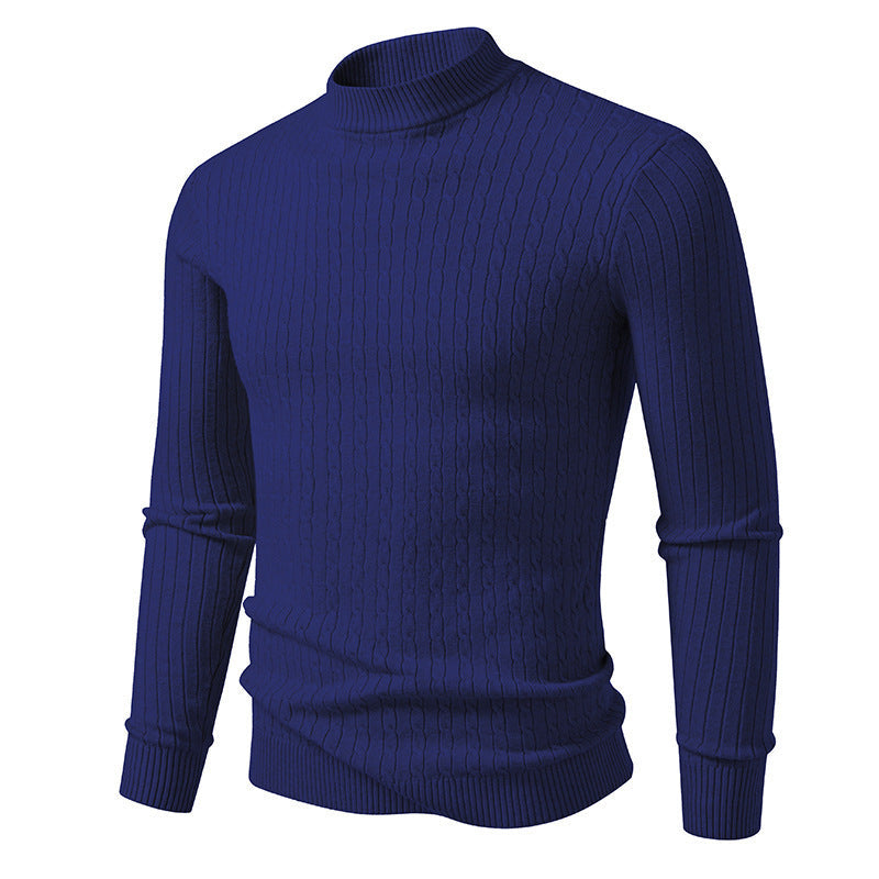 Herren Rollkragenpullover aus strukturiertem Strick ModeGeist
