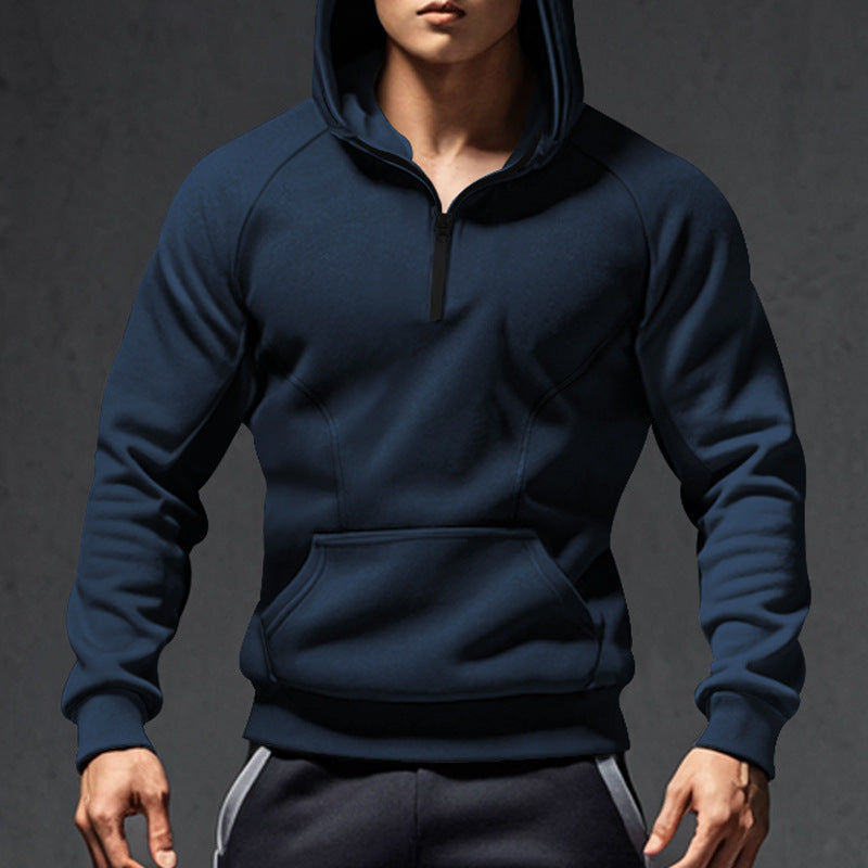 Herren Kapuzenpullover mit Reißverschluss und praktischen Taschen ModeGeist