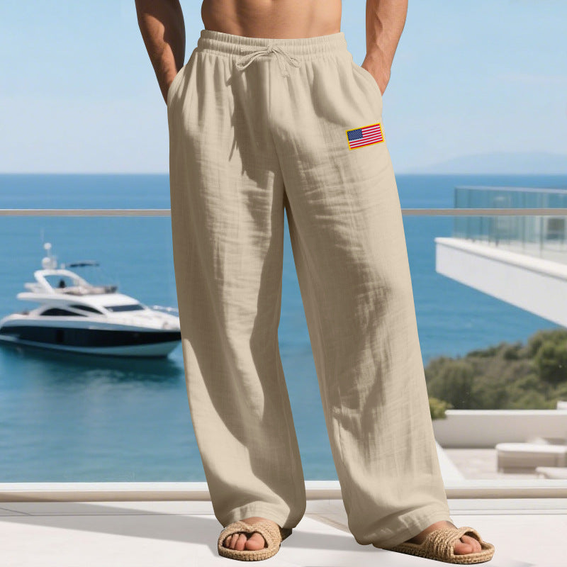Herren lässige Freizeithose mit elastischem Bund und praktischen Seitentaschen ModeGeist