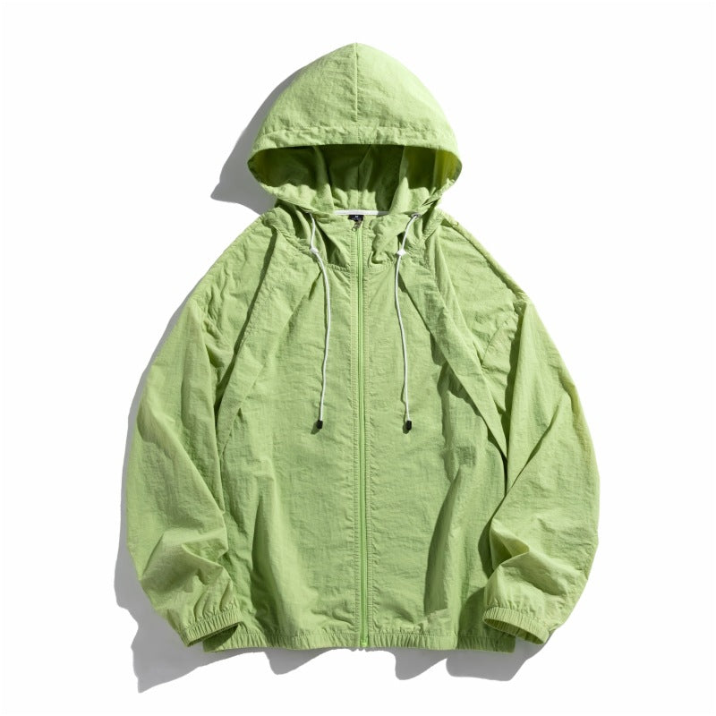 Damen leichte Windjacke mit verstellbarem Kapuzensystem ModeGeist