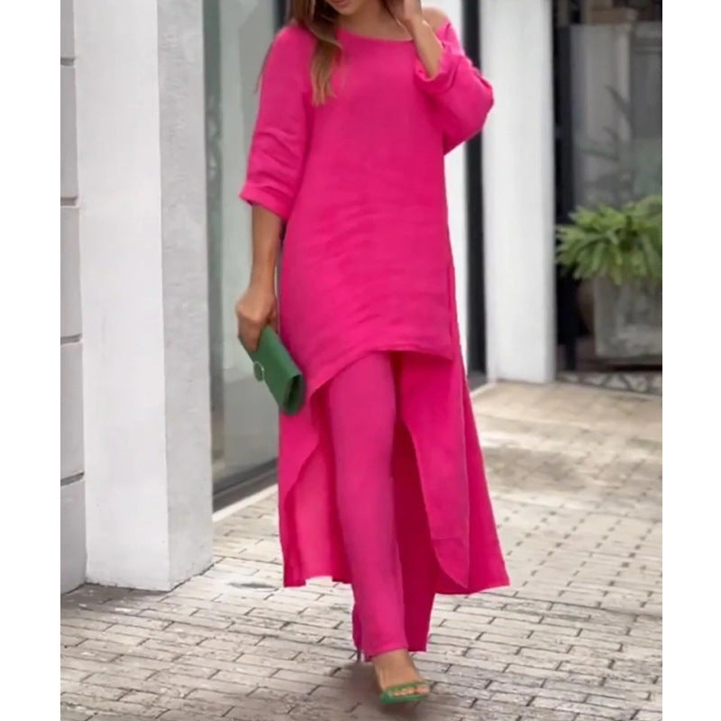 Modegeist Damen Sommerkleid: asymmetrischer Schnitt, lässiger Style