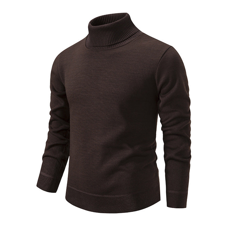 Herren Rollkragenpullover aus weichem Strick mit strukturiertem Design ModeGeist