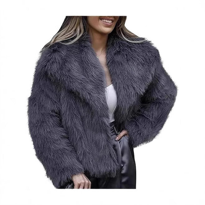ModeGeist | Kunstfelljacke Eleganz Trifft Auf Wärme