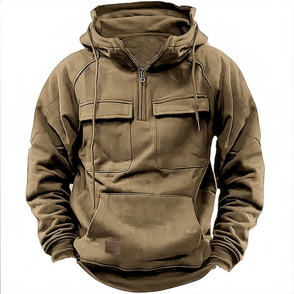 Herren funktionale Kapuzenpullover mit praktischen Taschen ModeGeist
