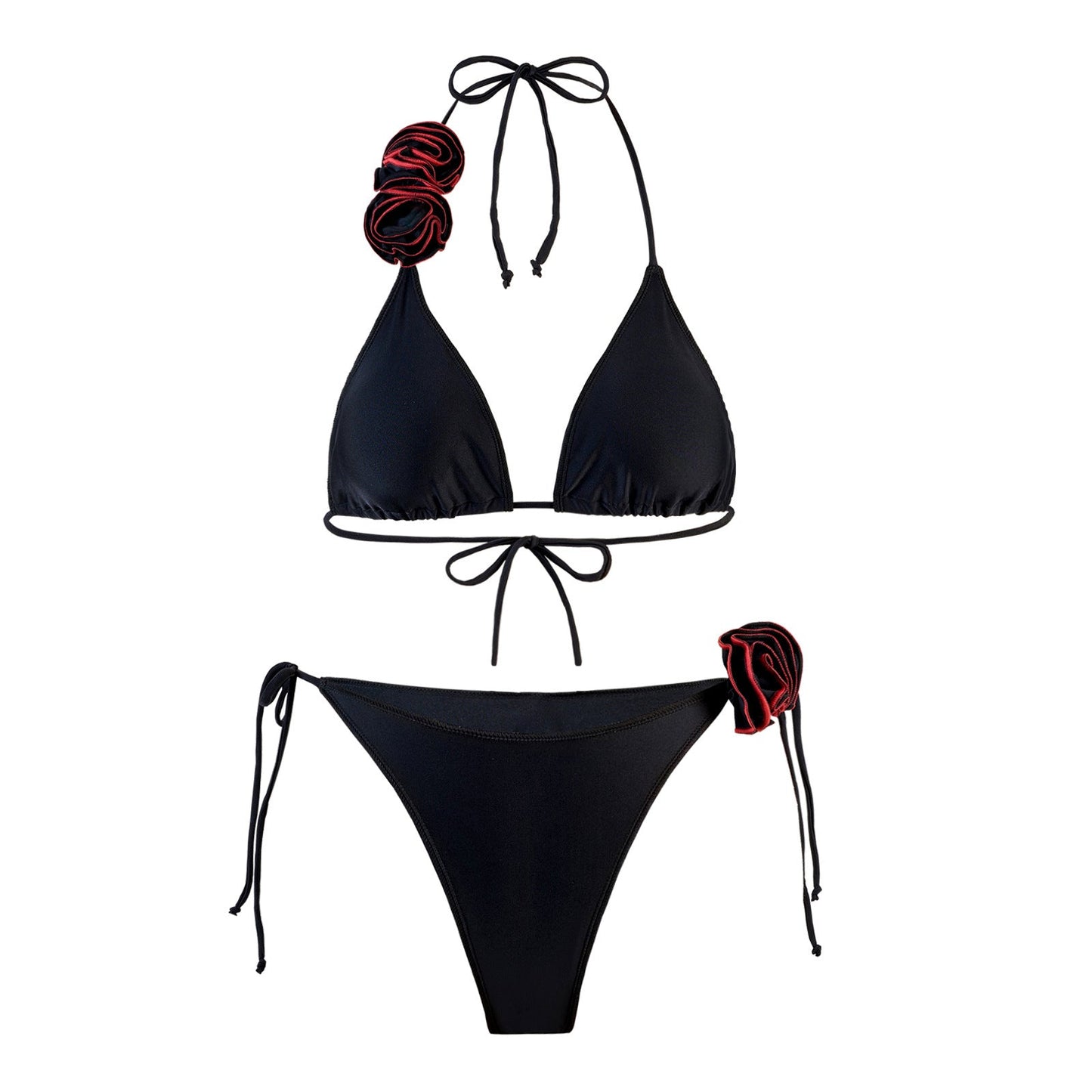 Bikini Dreieck Damen Set mit Blumenmuster MODEGEIST