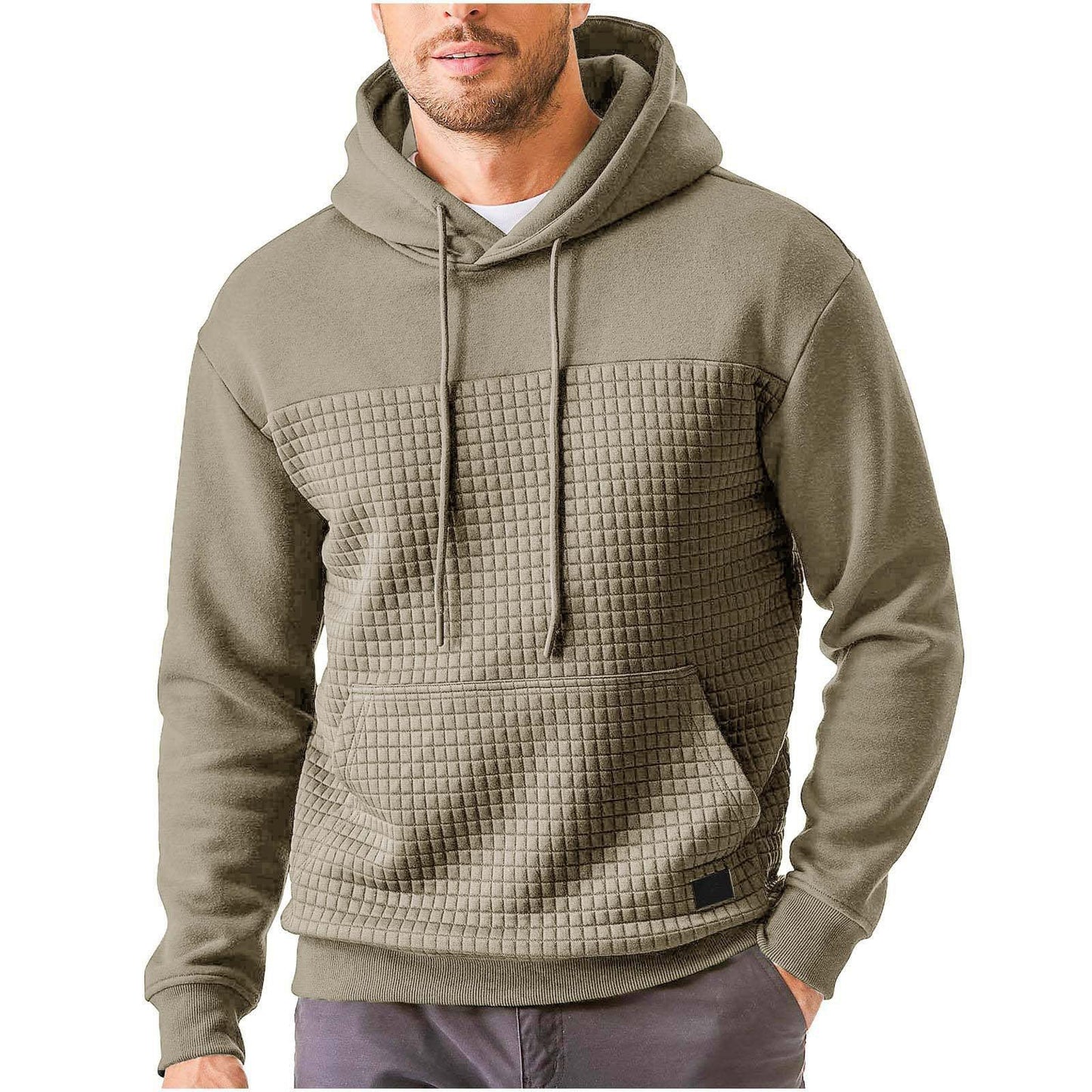 Herren Kapuzenpullover mit strukturiertem Obermaterial ModeGeist