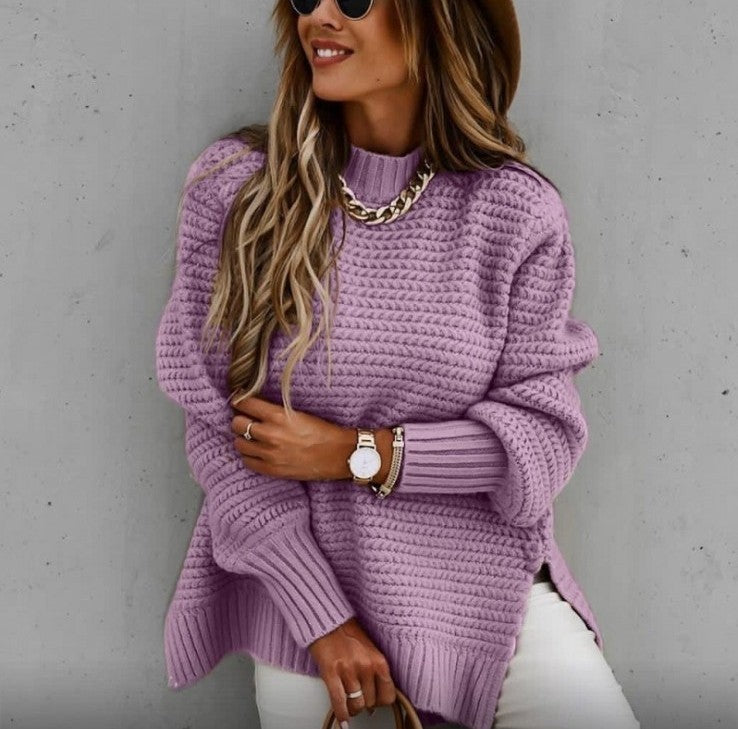 Damen Oversized Pullover mit strukturiertem Strick ModeGeist