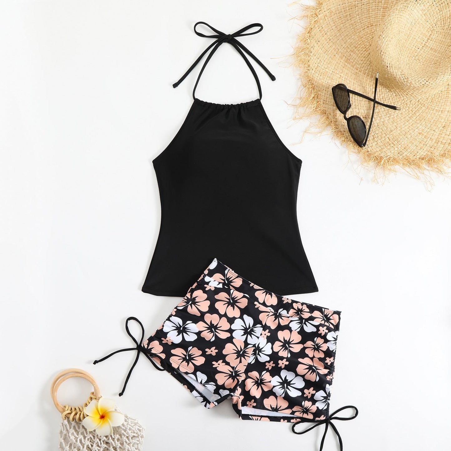 Modischer Tankini mit verstellbaren Trägern und Shorts von MODEGEIST für Damen
