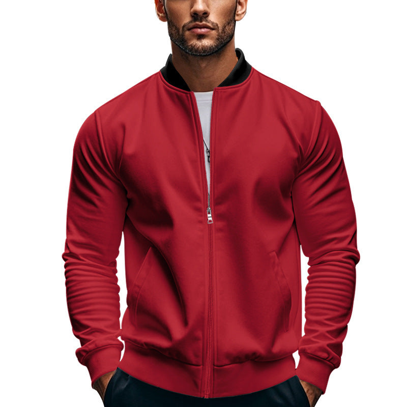 Herren sportliche Jacke mit praktischem Reißverschluss und atmungsaktiven Materialien ModeGeist