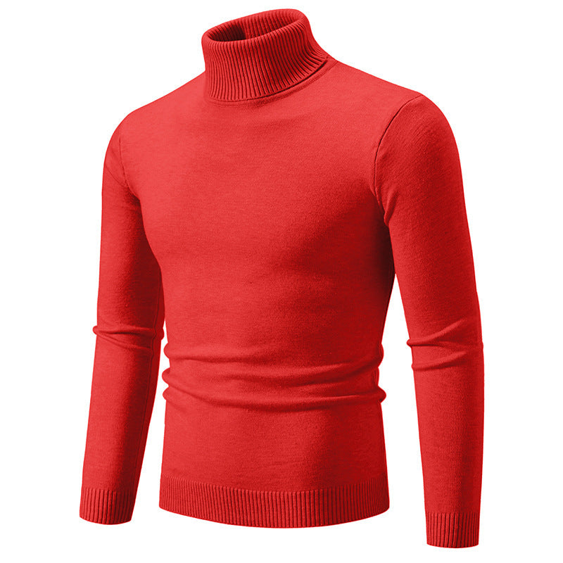 Herren eleganter Rollkragenpullover aus feiner Baumwolle ModeGeist
